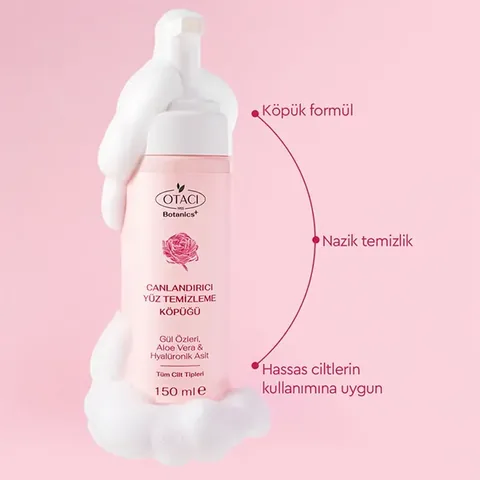 Otacı Gül Kürü Facial Cleansing Foam Purifying Moisturizing 150 ml
