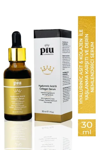 Piu Cosmetic Hyaluronic Acid And Collagen Anti-aging Serum 30 ml