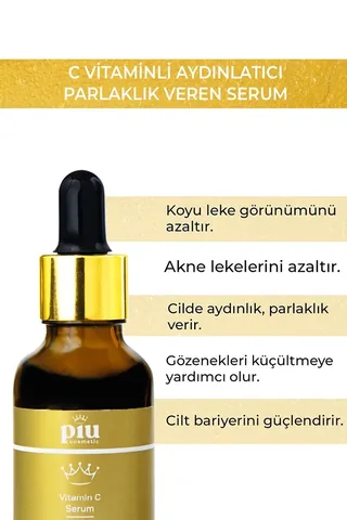 Сыворотка для лица с витамином C Piu Cosmetic 30 мл