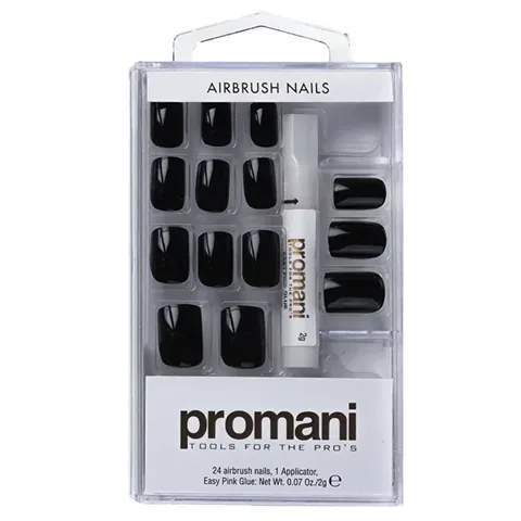 Promani False Nail Kit Black