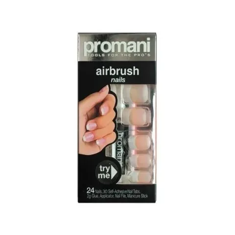 Promani French False Nail Kit Moon Tip Beige
