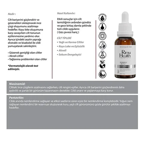 Rimu Health Pore Tightening Niacinamide Serum 30 ml