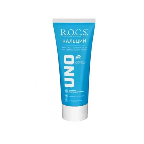 Rocs Uno Calcium Full Protection Daily Toothpaste 60 ml