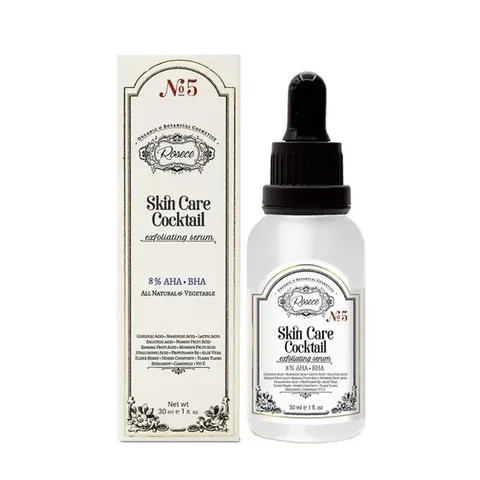 Rosece R05 Skin Care Cocktail Natural AHA-BHA Exfoliant Serum 30 ml