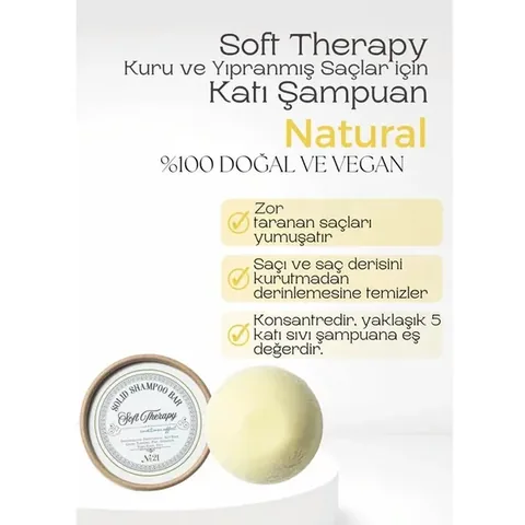 Rosece R21 solid Shampoo For Dry And Damaged Hair 130 gr