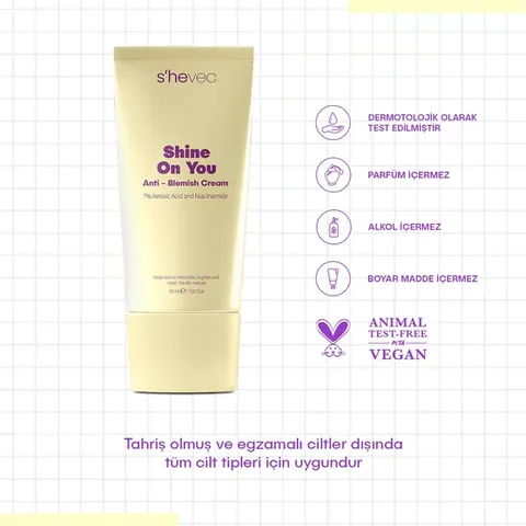 She Vec Shine On You Azelaic Acid + PHA + Niacinamide 30 ml