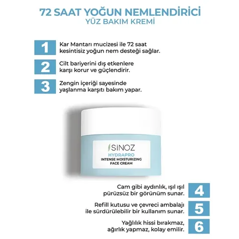 Hydratez intensément votre peau avec Sinoz Hydrapro