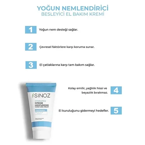 Obtenez des mains douces et hydratées avec Sinoz
