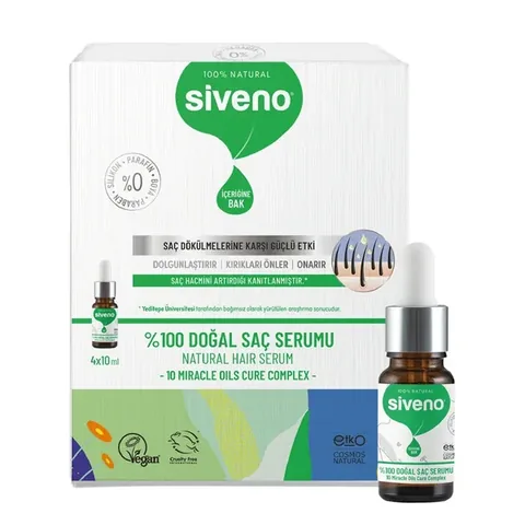 Siveno Natural Hair Care Serum 4 x10 ml