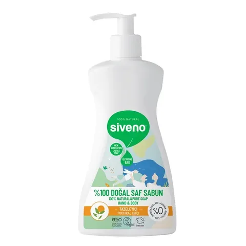 Siveno Hand and Body Orange Oil Natural Liquid Soap 300 ml