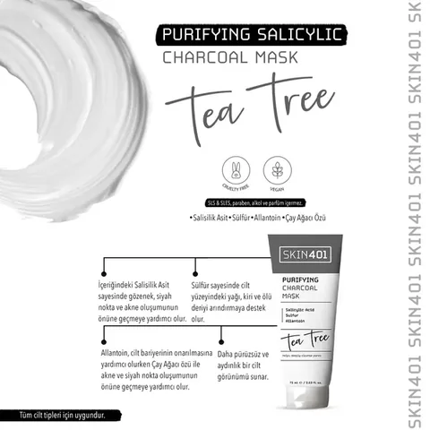 Skin401 purifying Charcoal Mask 75 ml