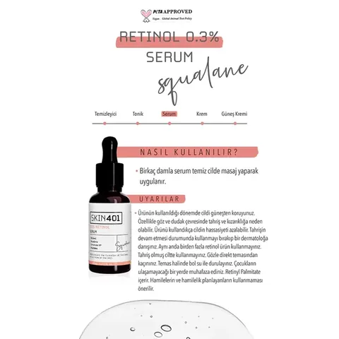 Skin401 retinol 0.3% Serum 30 ml