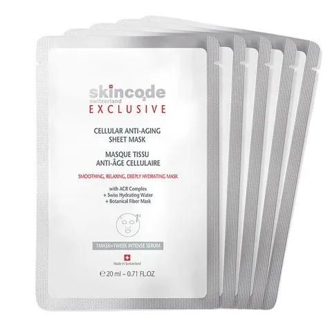 Skincode Exclusive Cellular Anti Aging Sheet Mask 20 ml X 5 pcs