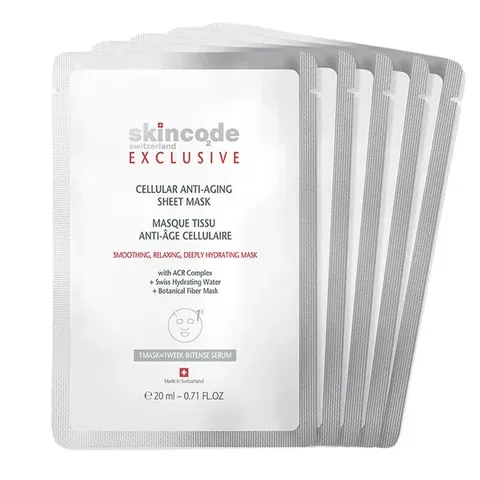 Skincode Exclusive Cellular Anti Aging Sheet Mask 20 ml X 5 pcs