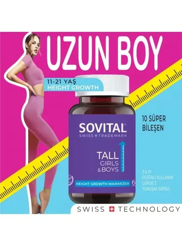 Sovital Tall Girls & Boys 90 Soft Capsule