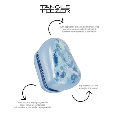 Tangle Teezer Compact Styler Chameleon Blue Hairbrush
