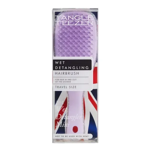 Tangle Teezer Mini Wet Detangler Silver Glitter Lilac Hair Brush