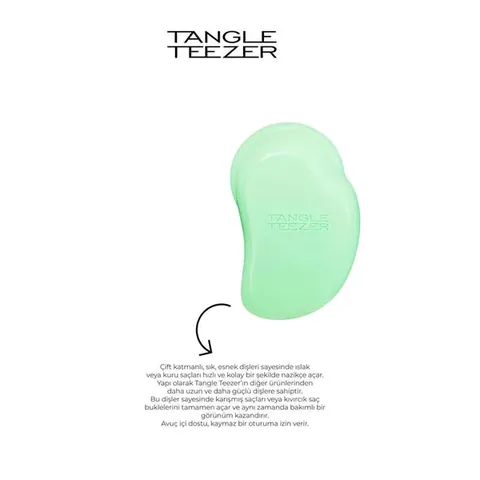 Tangle Teezer Original Thick And Curly Pixie Green Fondant Hair Brush