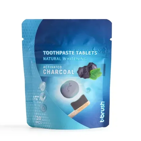 T-brush Active Charcoal Whitening Toothpaste Tablet 30 tablets