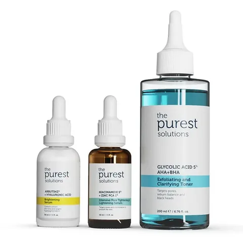 The Purest Solutions مجموعة العناية المركزة من أنقى الحلول للبشرة غير المنتظمة