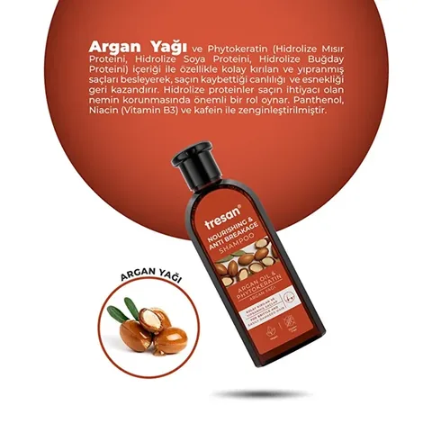 Tresan Argan Oil Nourishing Anti-Breakage Care Shampoo 300 ml