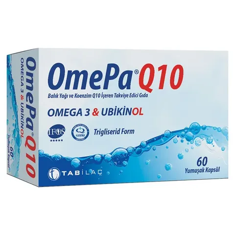 Omepa-Q10 Omega3 Ubiquinol Food Supplement 60 Capsules