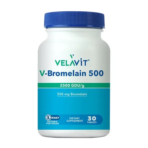 Velavit V-Bromelain 500 Dietary Supplement 30 Tablet