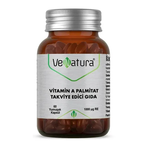 VeNatura Vitamin A Palmitate Food Supplement 60 Soft Capsules