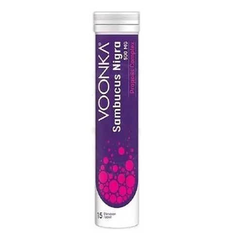 Voonka Sambucus Nigra Propolis Complex Black Elderberry 15 Effervescent Tablet