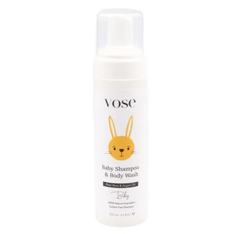 Vose Baby Hair And Body Foam Shampoo 200 ml