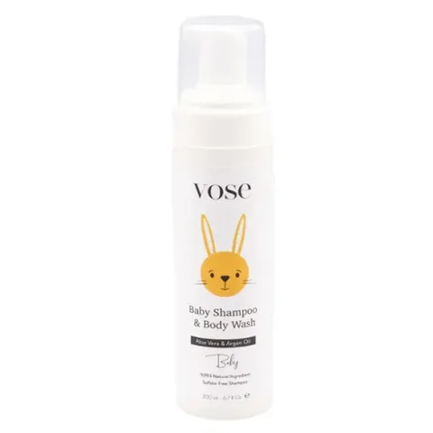 Vose Baby Hair And Body Foam Shampoo 200 ml