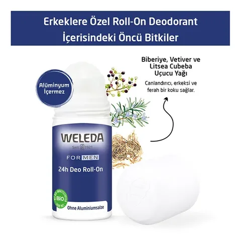 Weleda For Men Roll On Deodorant 50 ml
