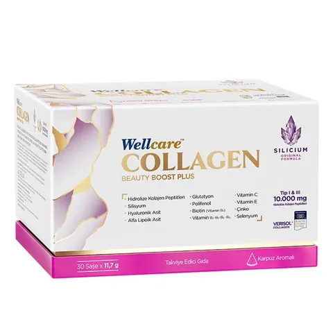 Wellcare Collagen Beauty Boost Plus 10.000 mg 30 Sachets Watermelon Flavored