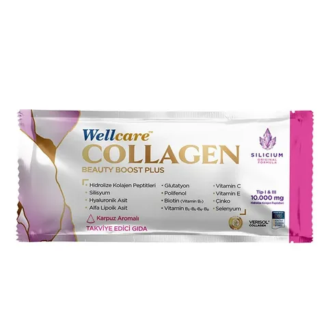 Wellcare Collagen Beauty Boost Plus 10.000 mg 30 Sachets Watermelon Flavored