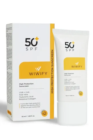 Солнцезащитный крем Wiwify SPF 50+ от пятен высокой защиты 50 мл