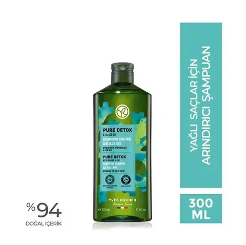 Yves Rocher Pure Detox Purifying Shampoo For Oily Hair 300 ml
