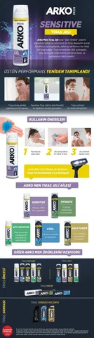 Arko Men Shaving Gel Sensitive 200 ml