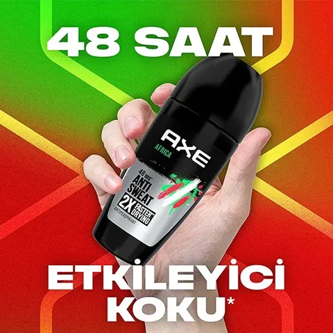 Axe Men's Roll On Deodorant Africa 48 Hours Impressive Fragrance 50 ml