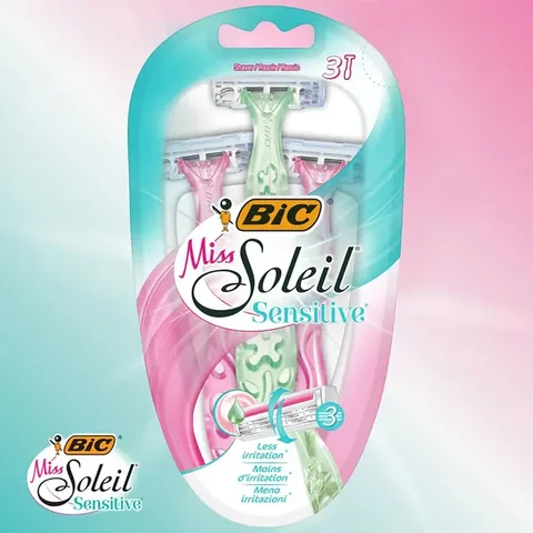 Bic Miss Soleil Sensitive 3 blade Women's Razor 3 pack
