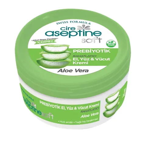 Cire Aseptine Soft Aloe Vera Extract Soothing Nourishing Prebiotic Cream 30 ml