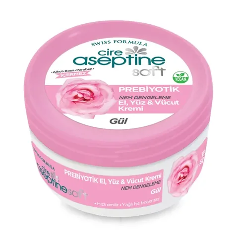 Cire Aseptine Soft Rose Extract Moisture Balancing and Nourishing Prebiotic Cream 30 ml