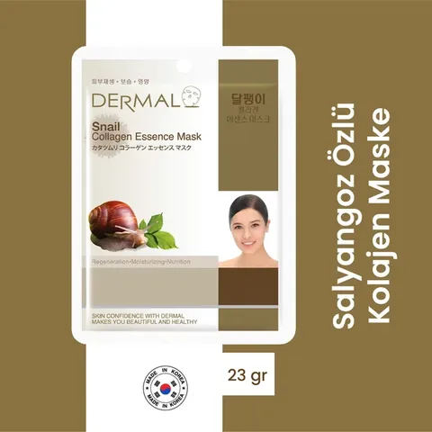 Dermal قناع الكولاجين بخلاصة الحلزون الجلدي 23 جرام