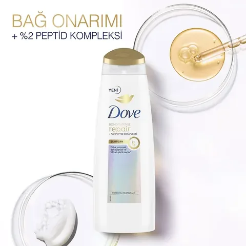 Dove Hair Care Shampoo Bond Intense Repair + Peptide Complex 400 ml