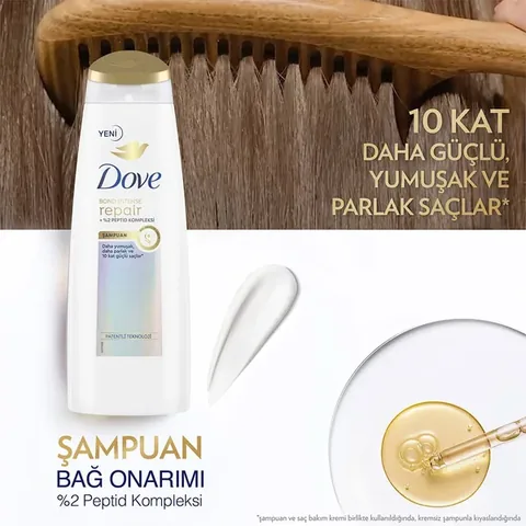 Dove Hair Care Shampoo Bond Intense Repair + Peptide Complex 400 ml