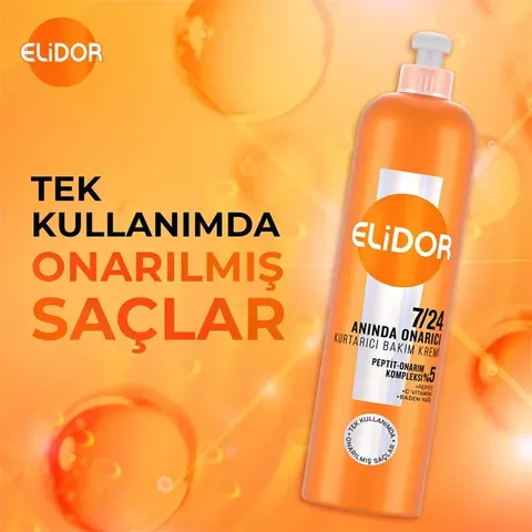Elidor 7/24 rescue Hair Care Cream Instant Repair Damaged Hair 240 ml