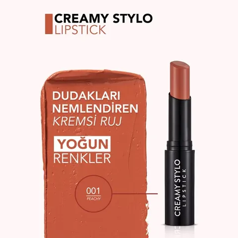 Flormar Creamy Stylo Moisturizing Lipstick 001 peachy