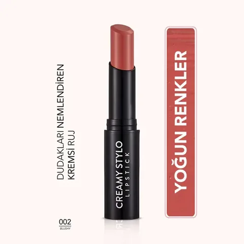 Flormar Creamy Stylo Moisturizing Lipstick 002 blushy