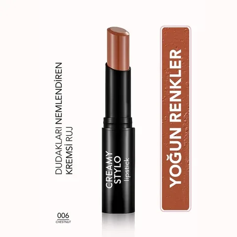 Flormar Creamy Stylo Moisturizing Lipstick 006 chestnut
