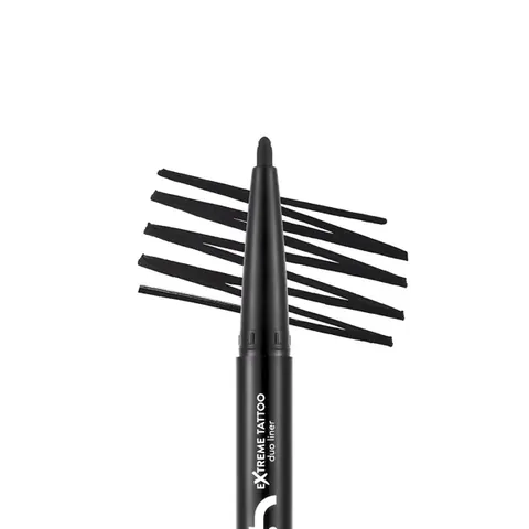 Flormar Extreme Tattoo Duo Eyeliner &amp; Gel Eyeliner 001 black