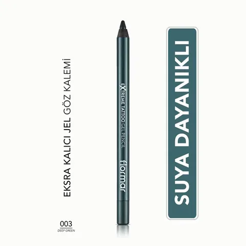 Flormar Extreme Tattoo Extra Permanent Matte Gel Eyeliner 003 Deep Green